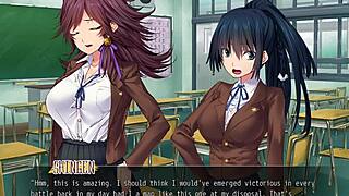 She's getting her tits fucked hard in the bathroom during the game.