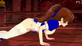 kasumi gets wild in this 3d hentai sex scene