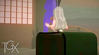 Wow, sexy fantasy girl in hot anime hentai sex game!