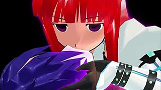 Girl B Hero in part 37 faces Monster Lord 3 in wild cartoon hentai scenes.