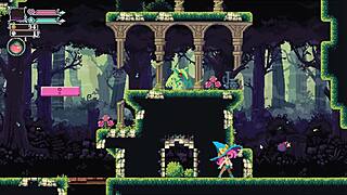 Flip Witch Pixel Hentai Game Ep 2: Huge Sextoy Pleasures Big Monster Girl