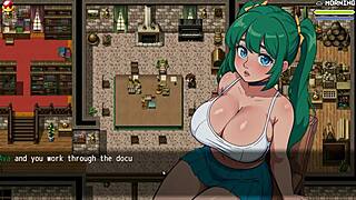 Lost lagoon harem hentai game ep 3: she falls in water without panties