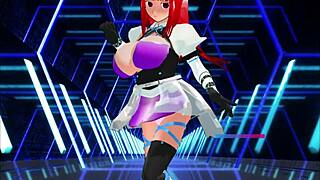 Girl B Hero in part 37 faces Monster Lord 3 in wild cartoon hentai scenes.