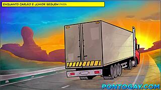 br69 rodovia do sexo where virgin backpacker gives ass to horny trucker