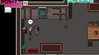 hey, wanna watch a porno with this busty hentai babe? what’s next in zombies retreat?