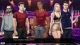 Outdoor hentai action with big cock pounding wet pussy on street. Gameplay from Our Red String 24.