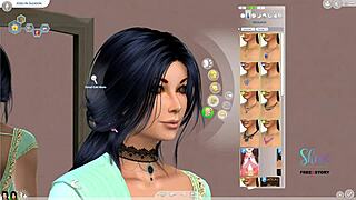 I'm creating an Indian-looking teen girl sim in 3D anime style.