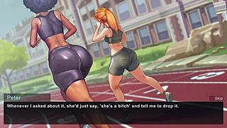 Yo, check Taffy Tales Part 2 with this curvy teacher. Her big ass in cartoon action blows my mind.