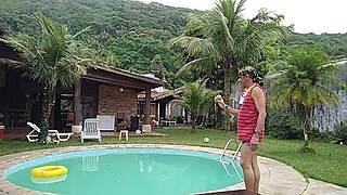 wild anal action in a brazilian mansion with snow white actress mike