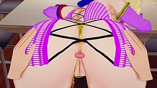 Hey, check this out, Saber gets wild with buttsex magic in 3D hentai action, unreal!