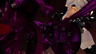 Demon, Robot, and Dragon Clash in Steamy VRChat 3Way