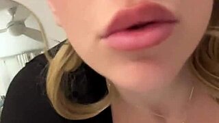 neighbor seduces with ponytail and skirt in hot roleplay