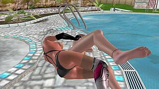 Animated 3D Lesbian Girls Fucking Hard in Spoon Position