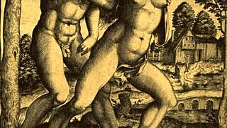 Vintage Erotic Illustration Depicting Raw Fucking Action.