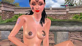 An Animated 3D Sex Video of Cute Indian Bhabhi Rubbing