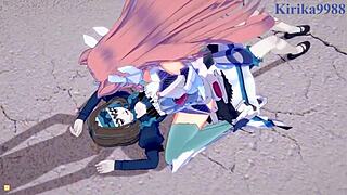 Garie Tuman, Maria Cadenzavna Eve, Micha Jawkan in Wild Futanari Sex