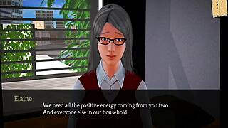 My new family 240, a blonde erotic cartoon unfolds in 3D