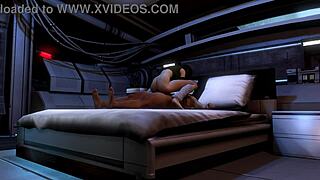 Curvy Mature Brunette Rides Blindfolded Man Cowgirl