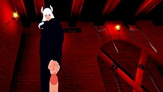 lucifer vs modeus in helltaker hentai