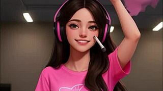 i'm obsessed with this ai-generated mona hentai clip