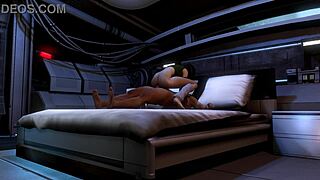 Curvy Mature Brunette Rides Blindfolded Man Cowgirl