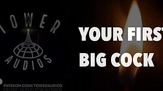 Feel the thrill of your first big cock with dirty talk