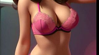 i'm obsessed with this ai-generated mona hentai clip