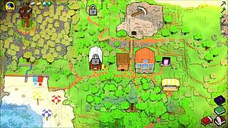 Hornycraft parody hentai game Ep 45 with femdom babe getting face covered in hot cum