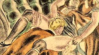 Vintage Erotic Drawings Bring Retro Anime Fantasies to Life in Stunning Detail