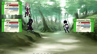 Jikage Rising Arc 2 Ep 12 shows Samui's big boobs slammed