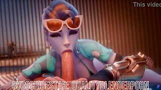 Why Does Widow Deepthroat Cock on Beach?