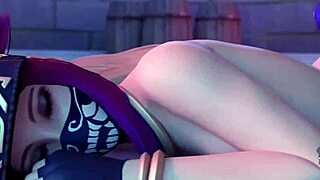 League of Legends K/DA Team Caught in Wild Cartoon Gangbang Action