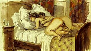 vintage erotic drawings bring old-school charm to steamy cartoon art