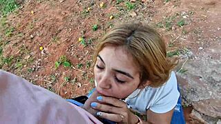 my neighbor sucks me off on my land with deepthroat skills