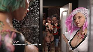 Curious about pierced nipples in wild public action?