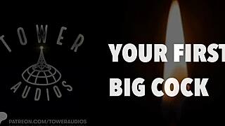 Feel the thrill of your first big cock with dirty talk