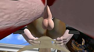 Wild Furry Yiff with Big Tits and Monster Cock in 3D