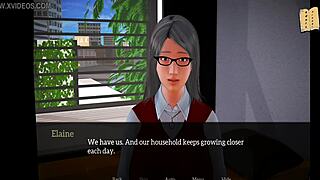 My new family 240, a blonde erotic cartoon unfolds in 3D