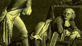 Vintage Erotic Illustration Depicting Raw Fucking Action.