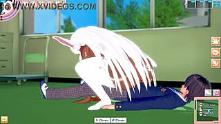 bunny with big ass fucked until orgasm in hentai game