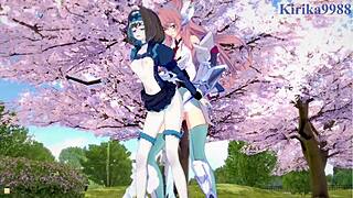 Garie Tuman, Maria Cadenzavna Eve, Micha Jawkan in Wild Futanari Sex