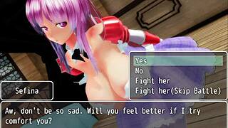 Girl B Hero Sefina in Wild Anime Action - Part 10