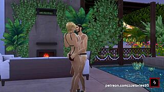 jj sims 4 dad bangs stepson hard on vacation