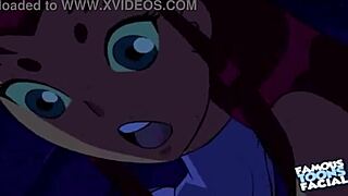 so, starfire and robin go doggystyle in anime