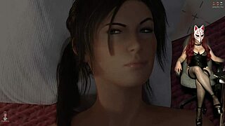 Croft Adventures Ep 14 - sexy cosplayer gets wet in steamy shower scene.