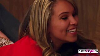 Swinger Guys Oil Up Ladies’ Big Asses for Hot Foreplay Massage