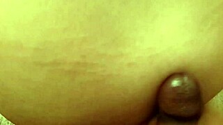 Black Top Cums On White Bottom Ass