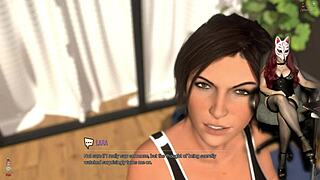 Croft Adventures Ep 14 - sexy cosplayer gets wet in steamy shower scene.