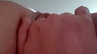 feeling intense orgasm while masturbating big pussy in pov