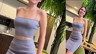 uh, birthday surprise got wild with hot kisses n pussy play